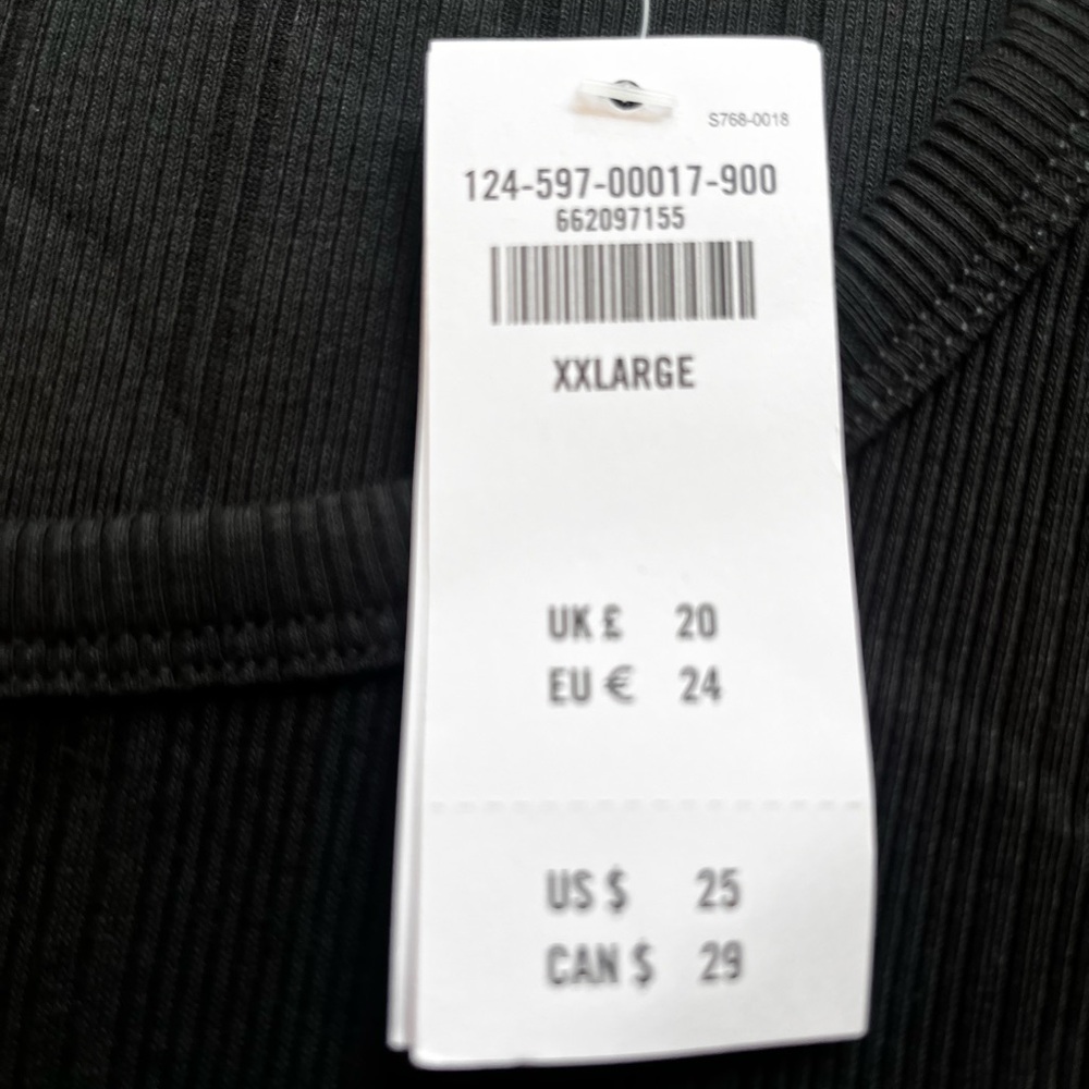 A&F NWT XXL BLACK Ribbed Tank - Picture 8 of 10